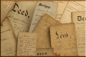 Collection of old paper deeds